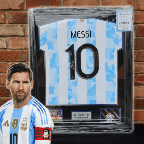 Lionel MESSI Signed & Framed Argentina Shirt – SUPER RARE!