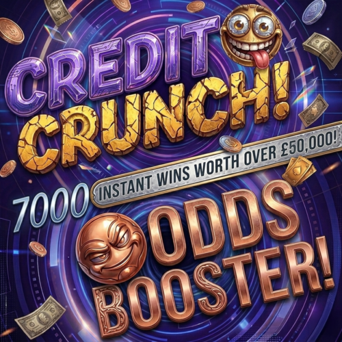 CREDIT & ODDS BOOSTER! 7000 Prizes Worth Over £50,000! + £500 End Prize!
