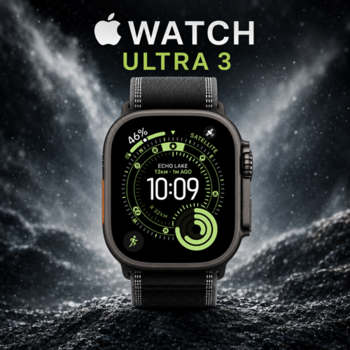 Apple Watch ULTRA 3 Titanium Black Trail Loop – RRP £749!