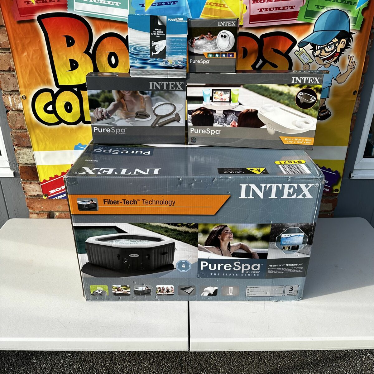 INTEX 4 Person Hot Tub With Accessories Bonkers Competitions