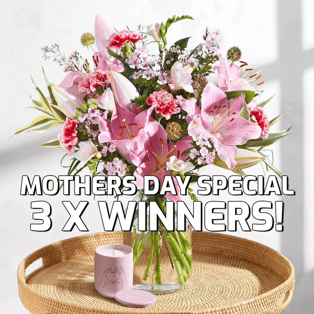 BLOOM & WILD LUXURY MOTHERS DAY FLOWER GIFT SET 3 X WINNERS