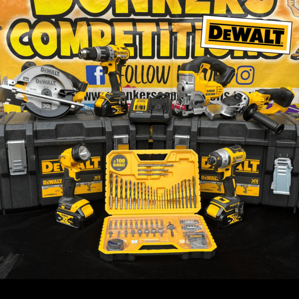 DeWalt 18v Cordless 6 Piece Power Tool Bundle + 3 x 4.0ah Batteries