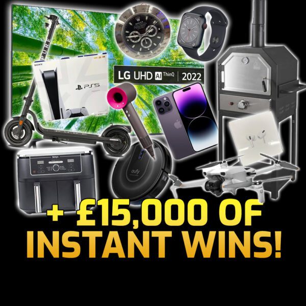 HUGE TECH BUNDLE MAIN PRIZE + £15,000 OF INSTANT WINS! – Bonkers ...