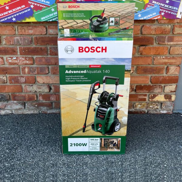 Bosch Aquatak 140 Jet Wash + Patio Cleaner & Accessories Bonkers