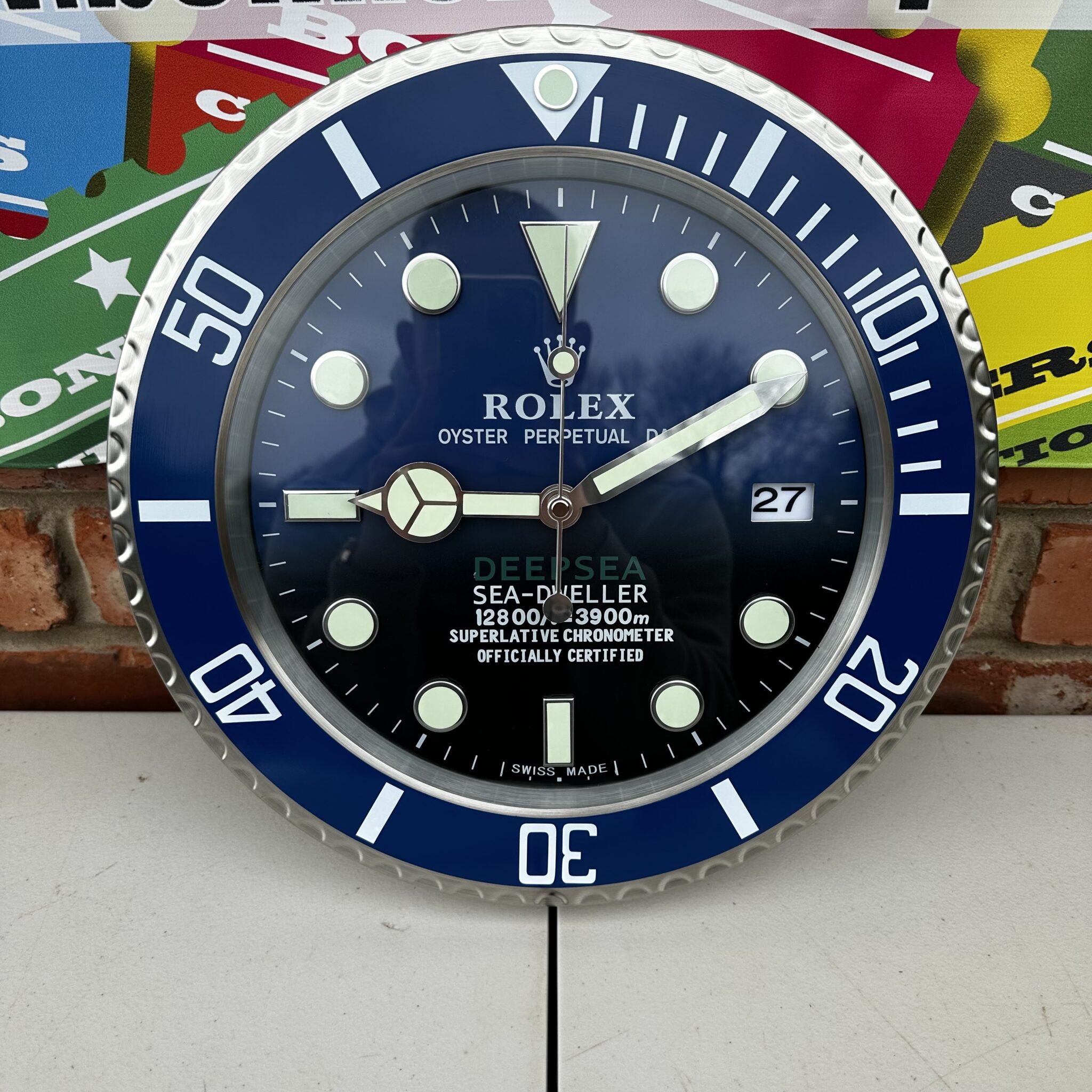 Rolex sea dweller online wall clock