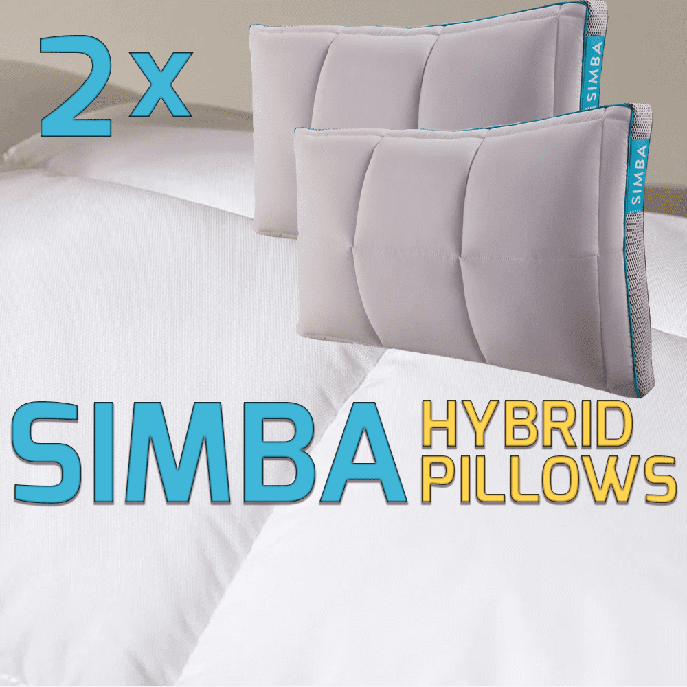 PAIR of SIMBA Hybrid Pillows Bonkers Competitions