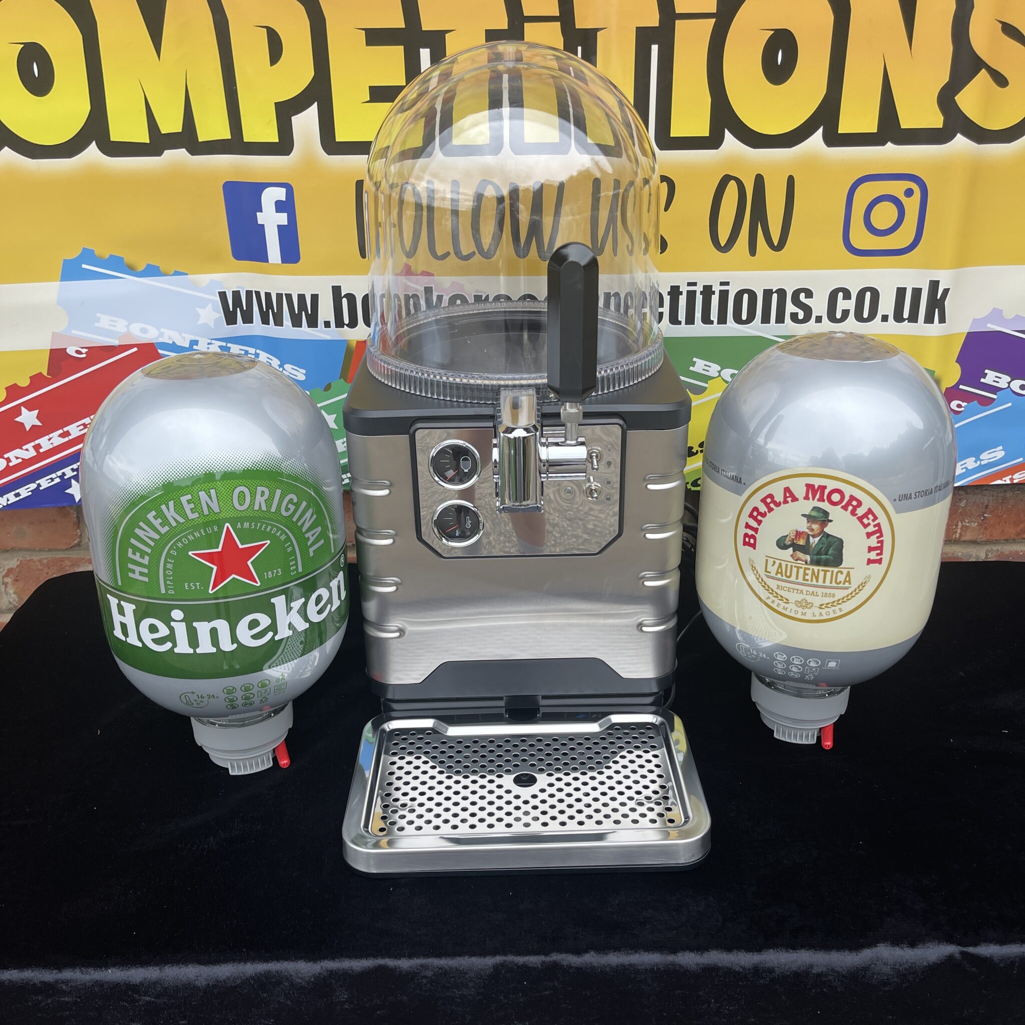 BEER BLADE MACHINE + 2 X 8L HEINEKEN KEGS Bonkers Competitions