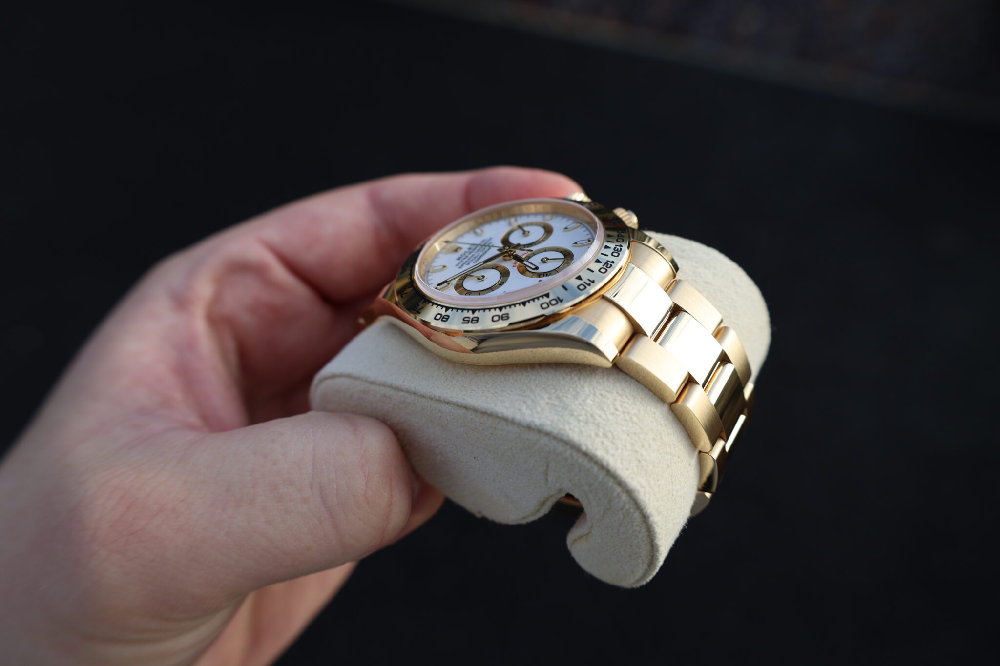 Rolex daytona yellow discount gold white dial