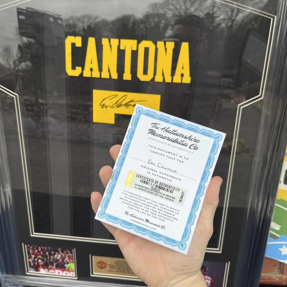 Eric Cantona Signed And Framed Man United Shirt - Image 2