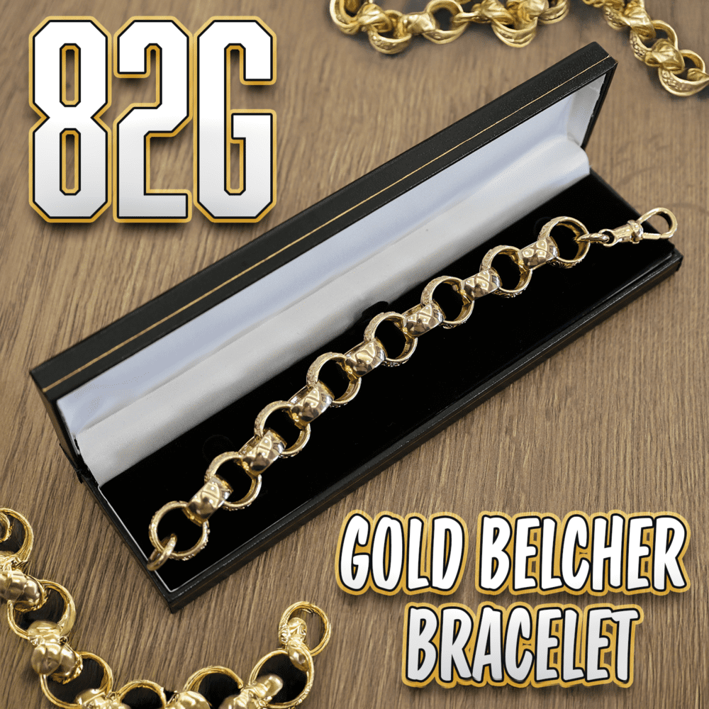 GOLD BELCHER BRACELET 82.2G - RRP £4,000!