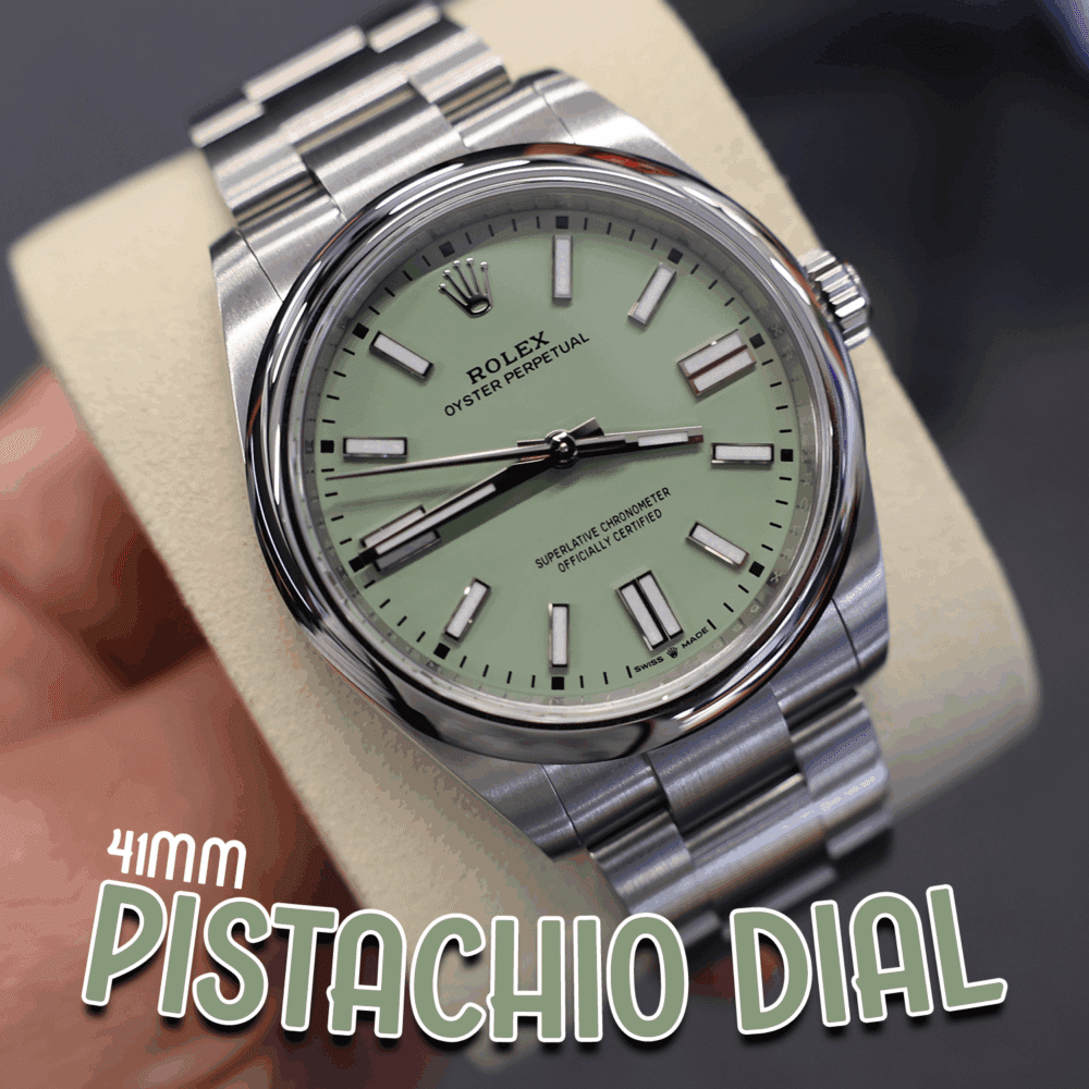2025 ROLEX Oyster Perpetual 41mm - PISTACHIO DIAL - RSP £12,000!