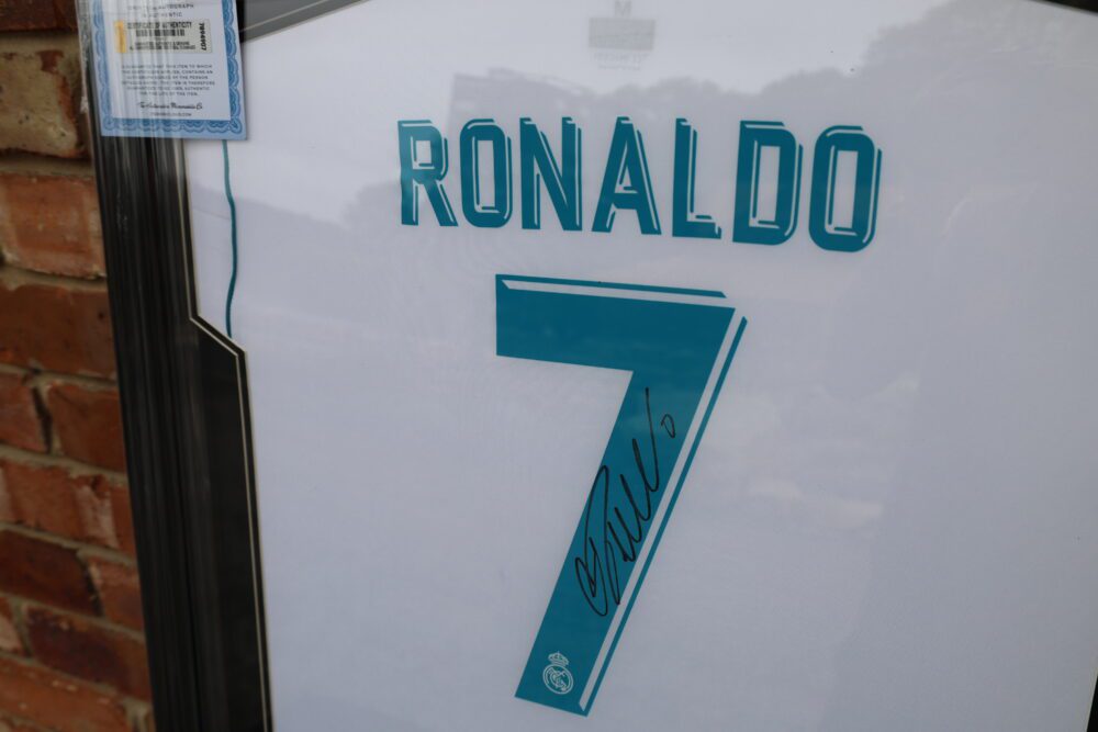 Christiano Ronaldo Signed & Framed Real Madrid Shirt - Image 2