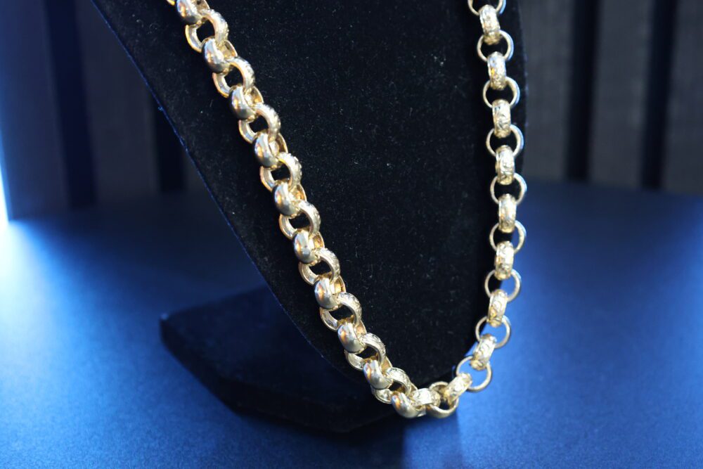 9CT GOLD 24" LARGE BELCHER CHAIN 101G! - RRP £5,000! - Image 2