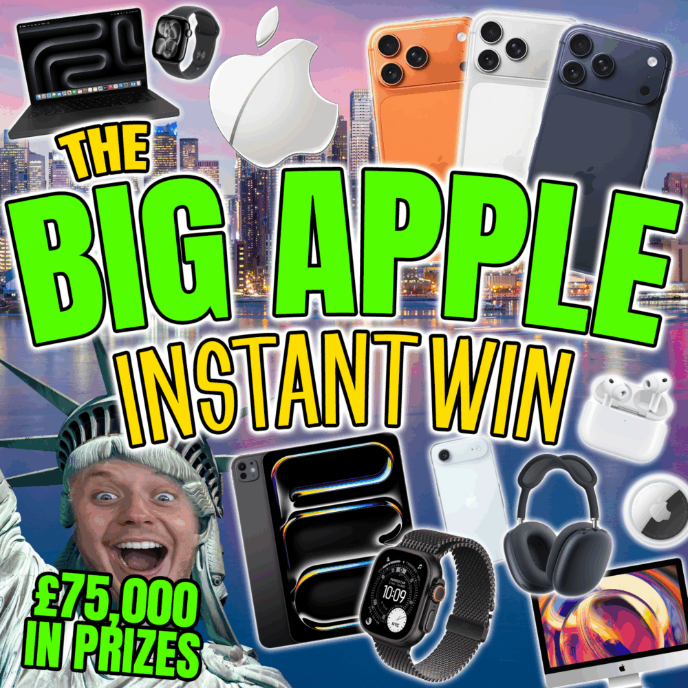 THE BIG APPLE INSTANT WIN! - £75,000 of Brand New Apple Tech!