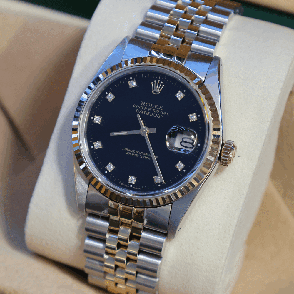 Rolex Datejust Bi Metal Black Dial Diamond Dot - RSP £8,000! - BONKERS ODDS!