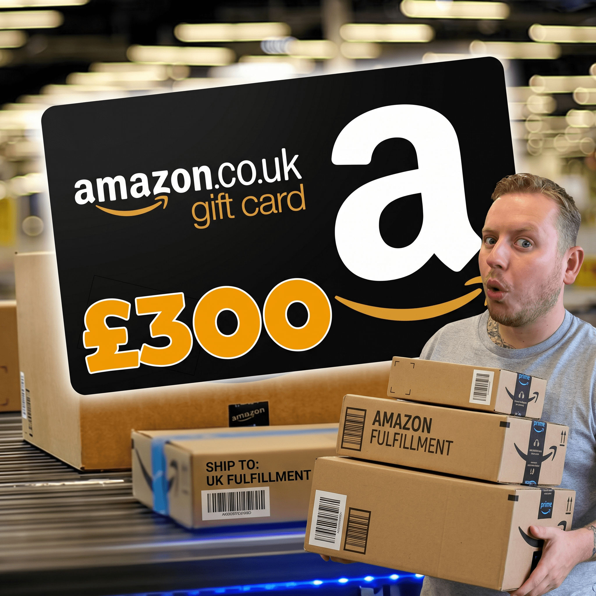 &pound;300 Amazon Gift Voucher