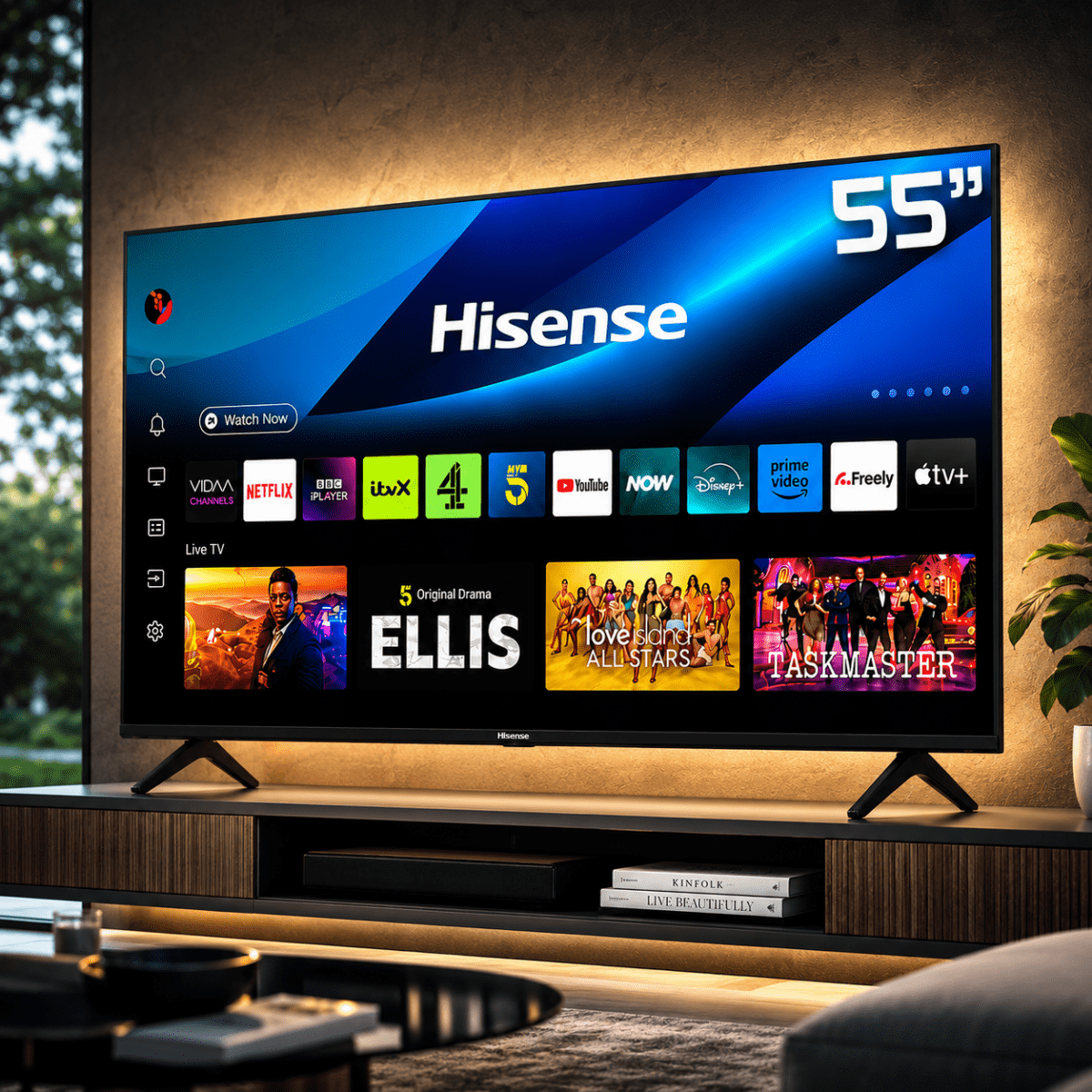 HISENSE 55″ SMART 4K UHD TV