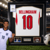 JUDE BELLINGHAM Signed & Framed England Shirt