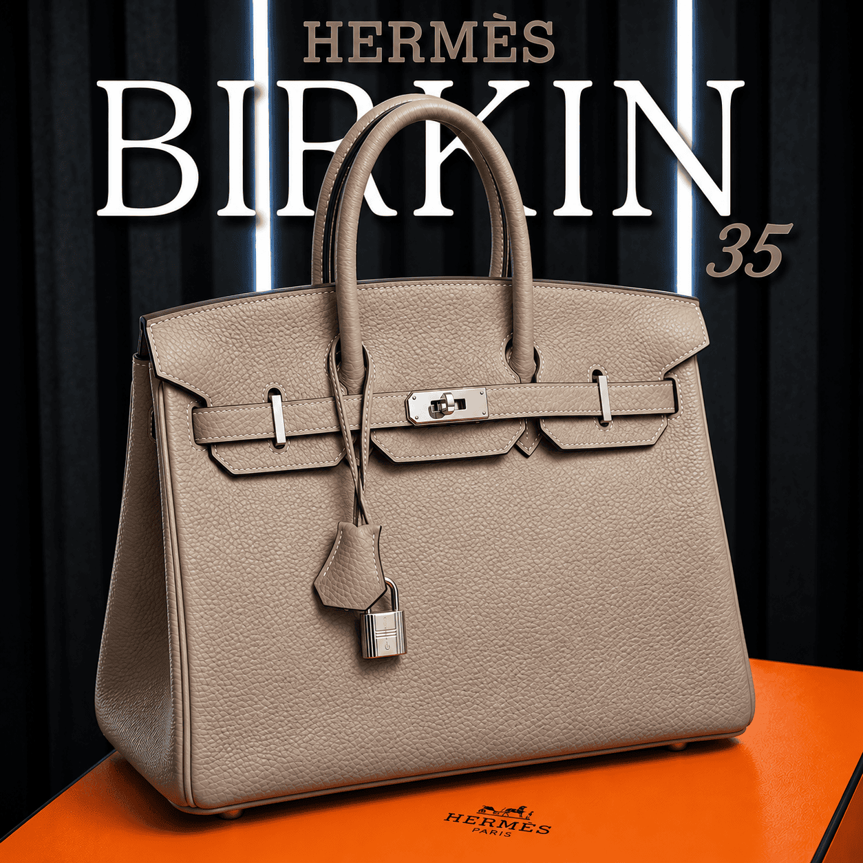 HERMES BIRKIN 35 Gris Tourterelle Platinum Hardware – RSP £15,000!