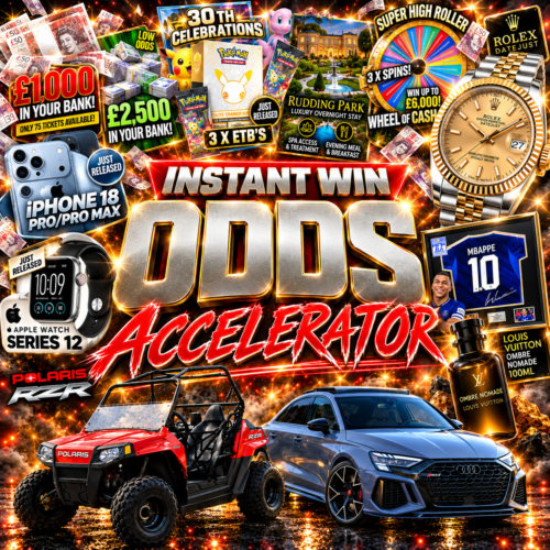 Odds Accelerator – Win Tickets Into Our Upcoming Live Draws!!