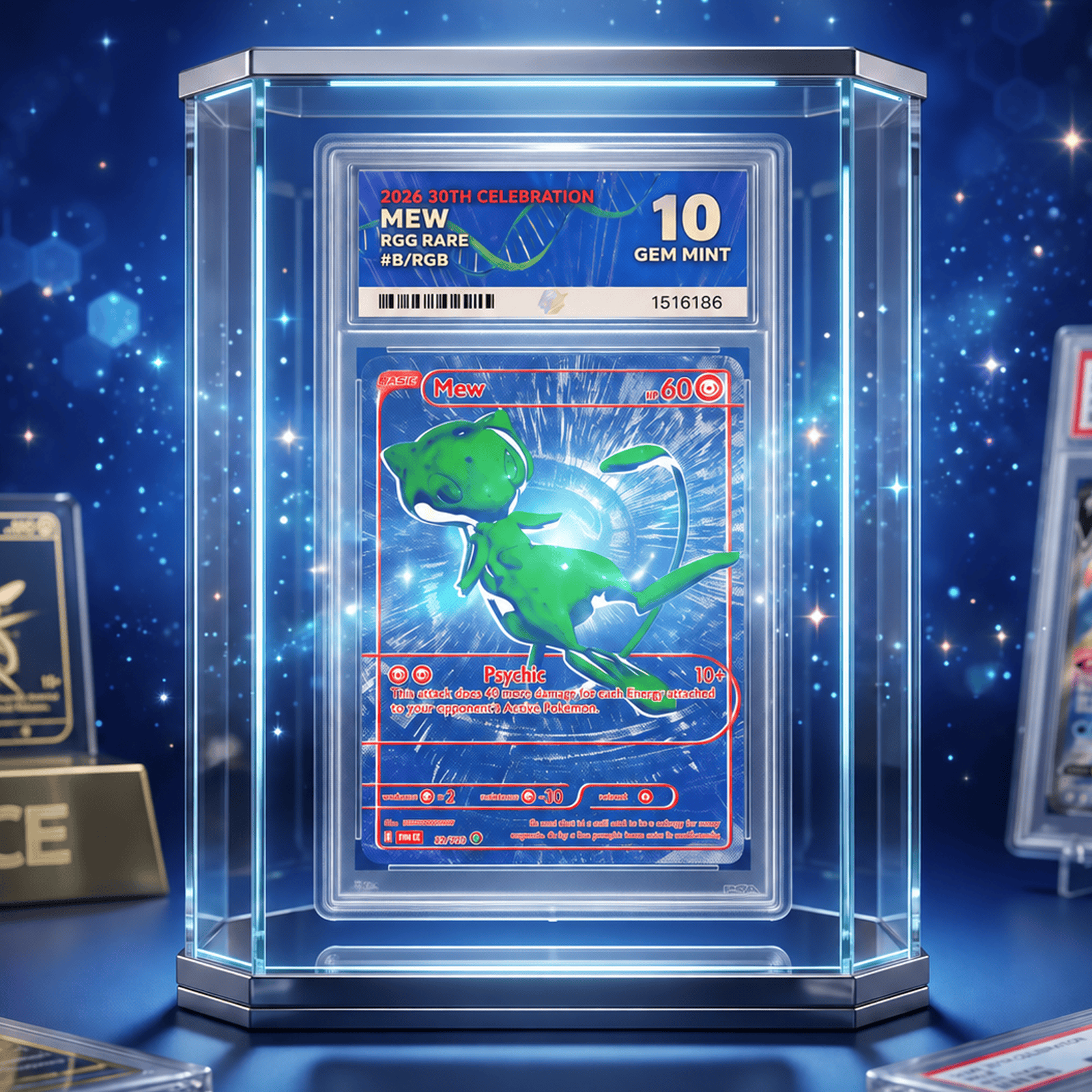 ACE 10 MEW RGB BLUE 30TH CELEBRATION – RSP £5,000! – INSANELY RARE