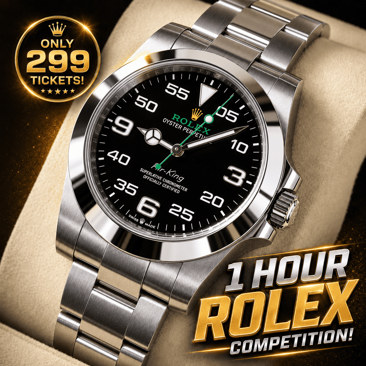 2025 ROLEX AIR-KING – 1 HOUR ROLEX COMP!