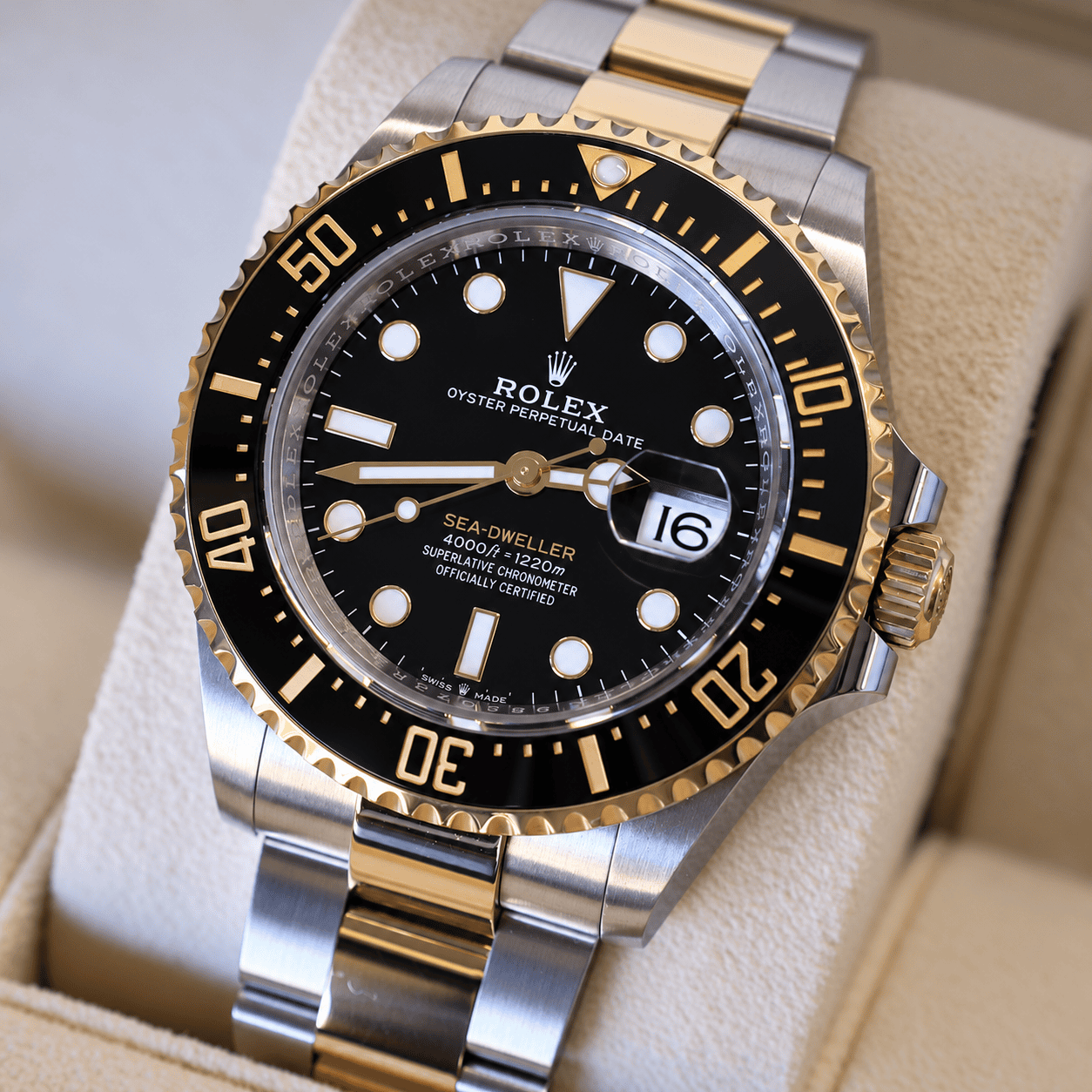 ROLEX SEA-DWELLER BI METAL GOLD/STEEL – RRP £18,800