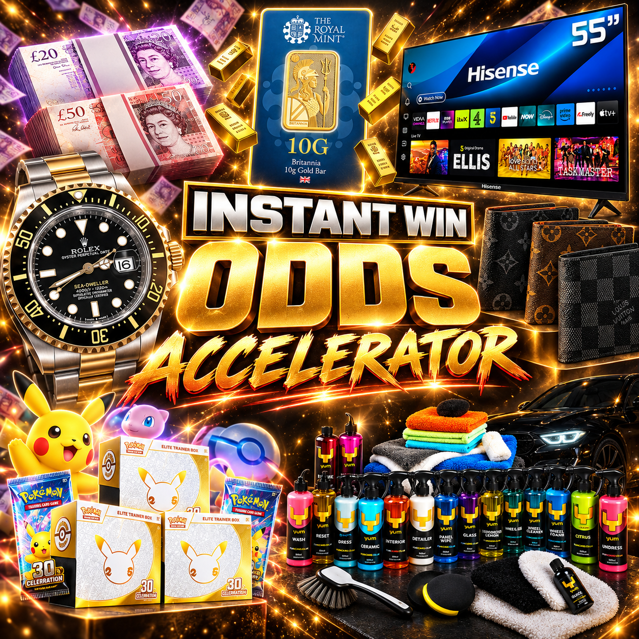 Odds Accelerator - Win Tickets Into Our 11th October Auto Draws!!