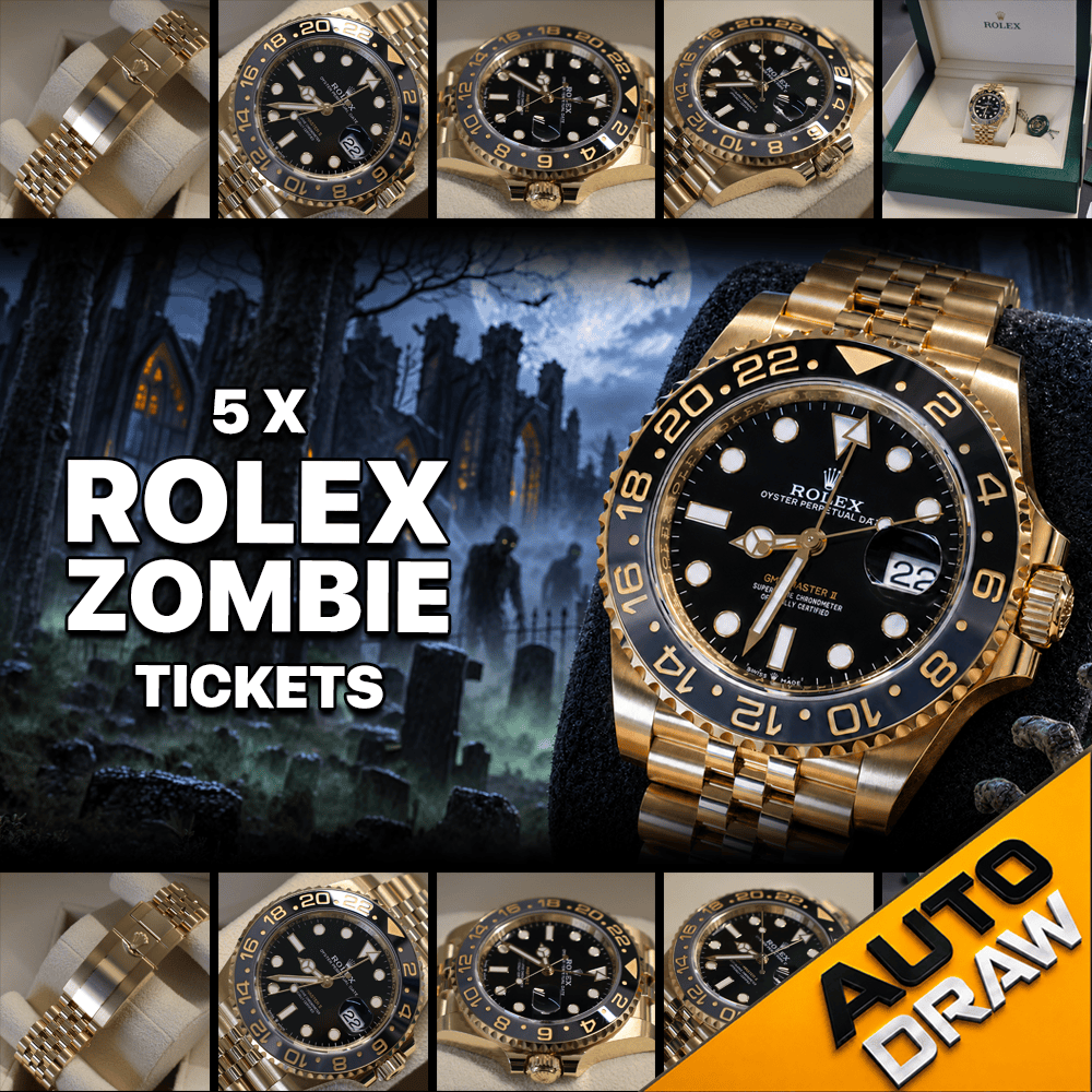 WIN 5 X ROLEX ‘ZOMBIE’ TICKETS WORTH £250 – DRAW NO.1