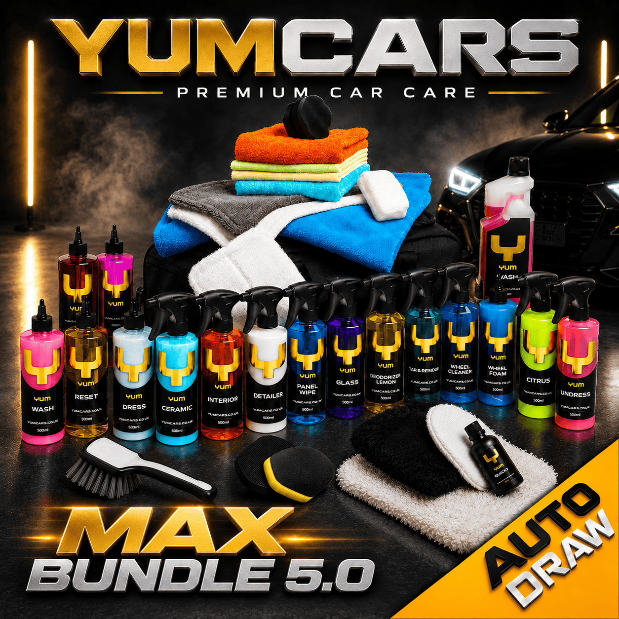 YumCars MAX 5.0 Premium Car Cleaning Bundle – RRP £385!