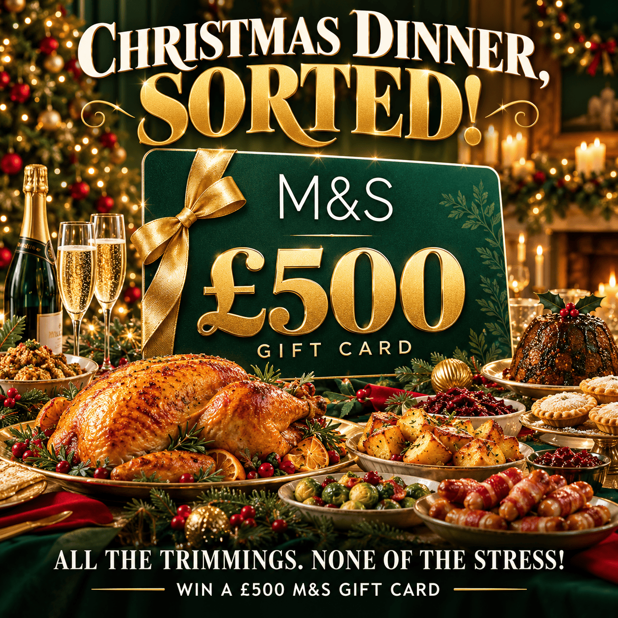 £500 M&S VOUCHER | CHRISTMAS DINNER SORTED