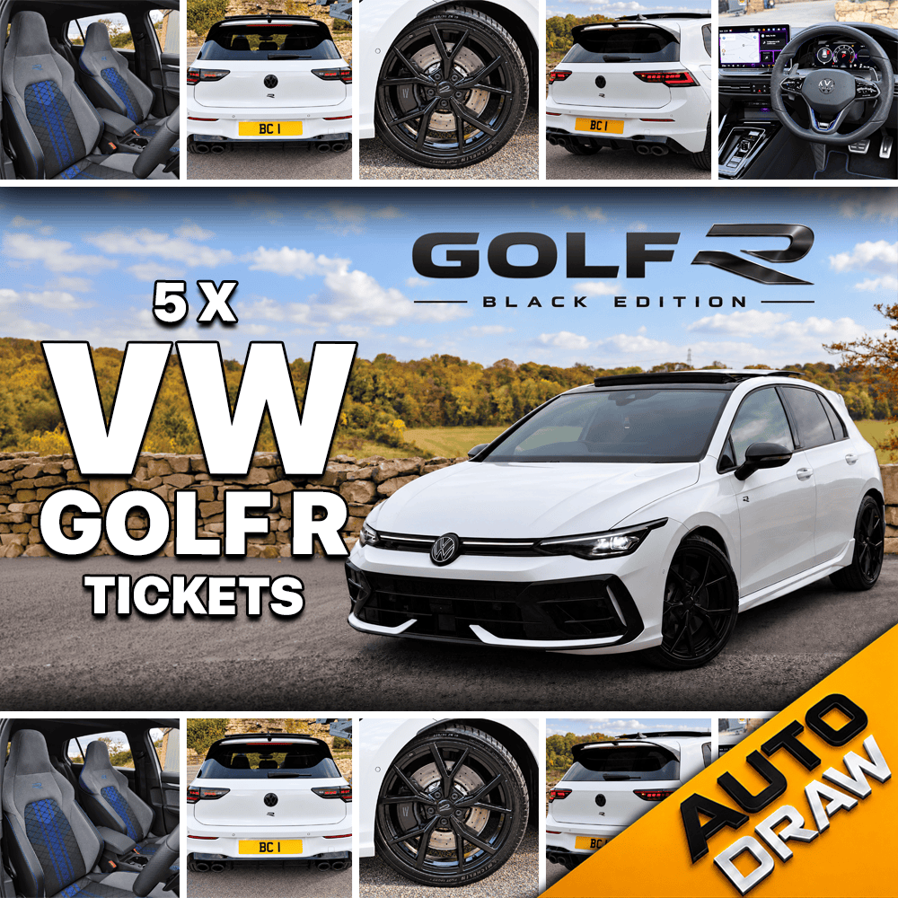 WIN 5 X VW GOLF R TICKETS WORTH £300 – DRAW NO.1