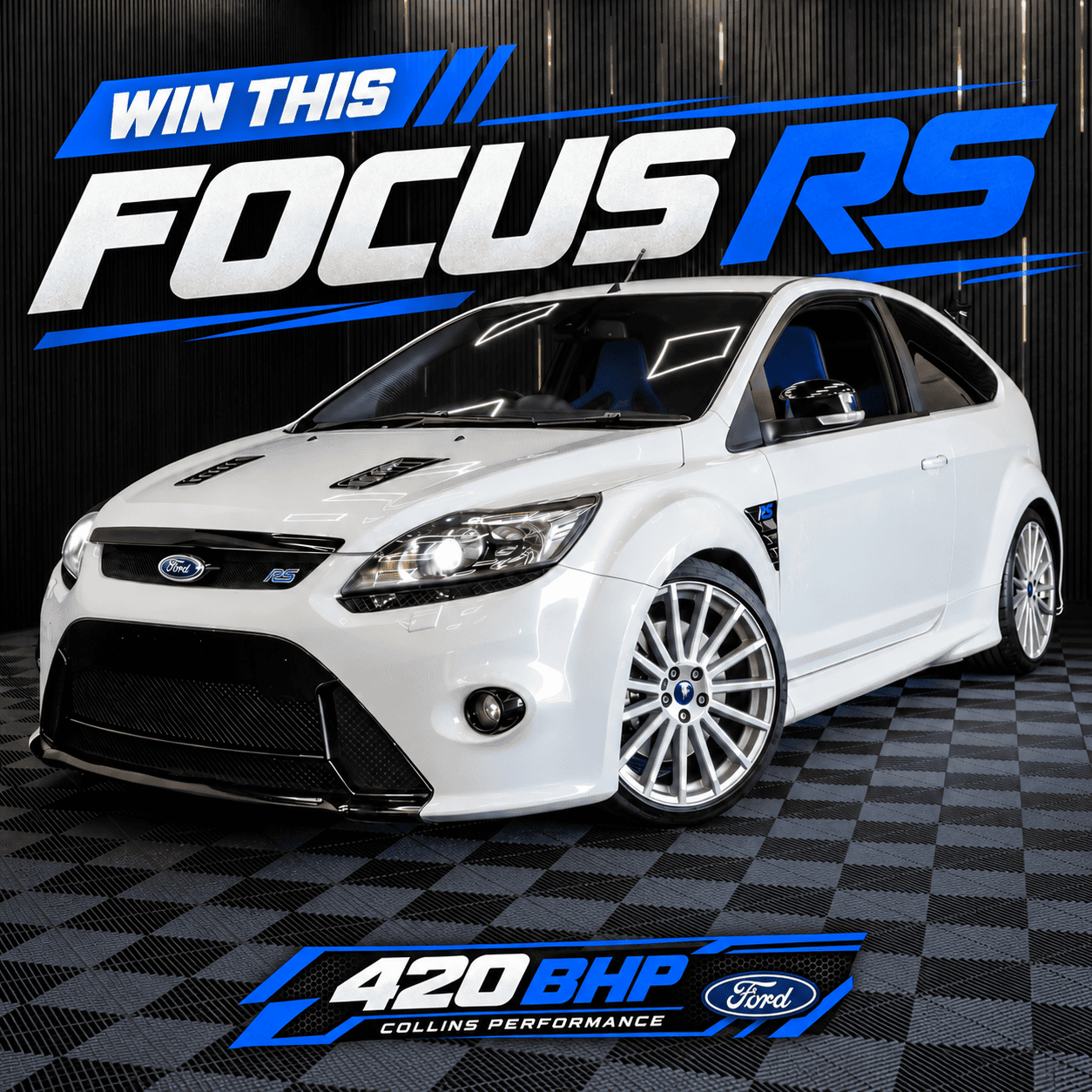 FORD FOCUS 2.5L RS MKII – COLLINS PERFORMANCE 420 – FROZEN WHITE